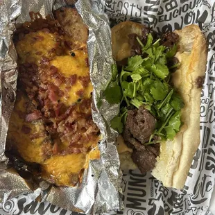 Panda &amp; Loaded Potato Wedges