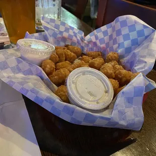 Tator tots (side of ranch for dipping)