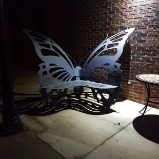 outside