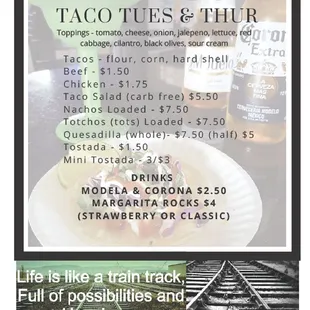 Taco Tues/Thurs specials