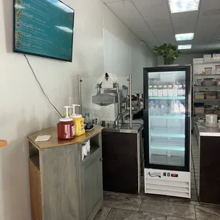 the inside of a restaurant