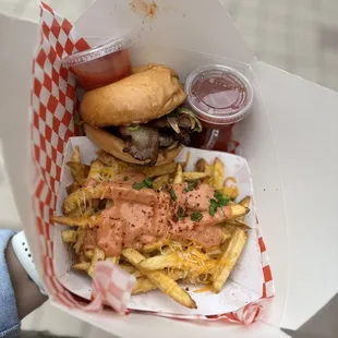 Sidewalk Burger w| Loaded Fries
