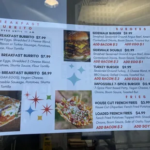 updated menu