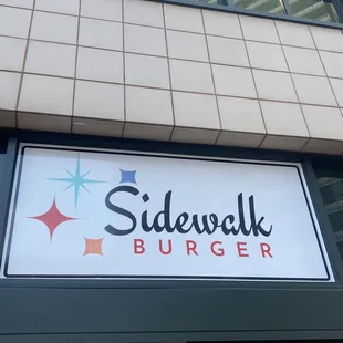 Front of building sign