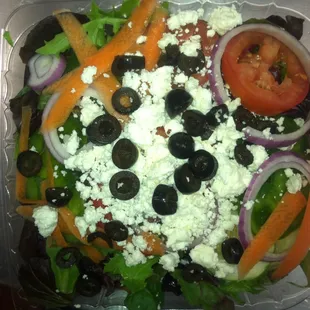 Greek salad, made fresh daily!