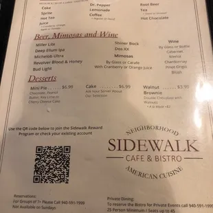 Drink Menu
