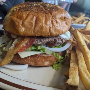 Bacon &amp; Swiss burger