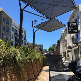 Awesome parklet outside!