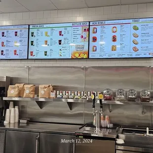 Super clean and menu