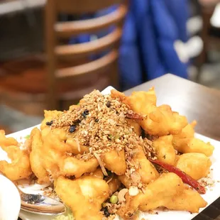 Deep Fried Sole Fillet with Crispy Minced Garlic