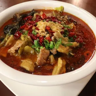 Szechuan spicy beef and triples