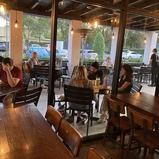 Both indoor and outdoor seating.