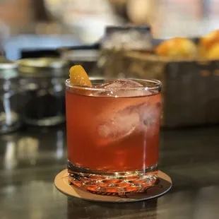 Bartender Nick made this one, off menu. Gin based and delicious!