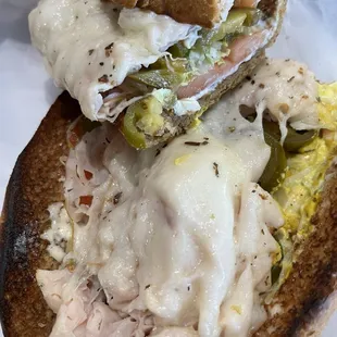 Toasted Turkey and Cheese Sub