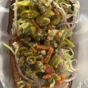 Spicy Italian sub, excellent flavor.. I would just ask for double meat in the future. Sub, drink, med-soda $16