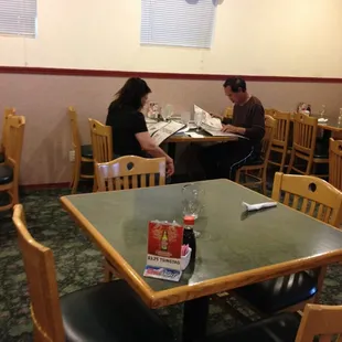 two people sitting at a table