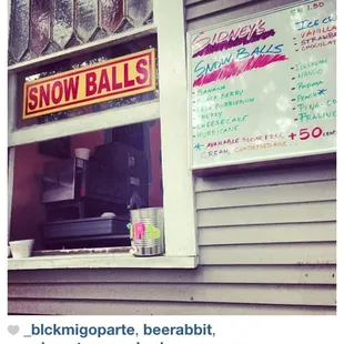 Our first location! Where we made our mark in snowball history!!