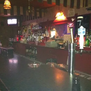 the bar counter and the bar