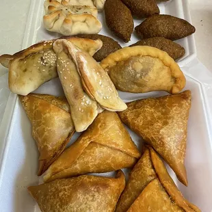 Assorted cooked items. So stinken delish!