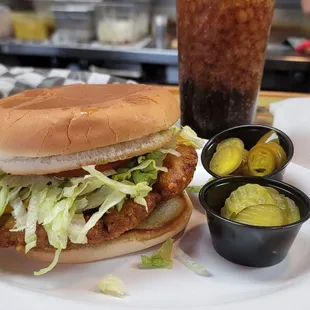 SIDS chicken fried steak sandwich