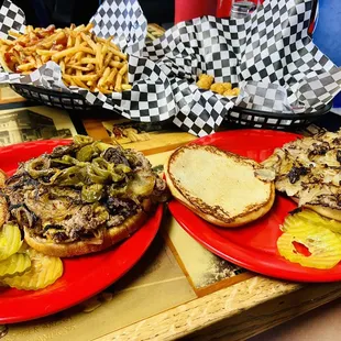 Regular Double Meat Burger and Regular Burger