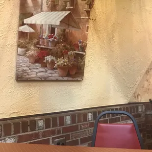 Clean calm feel to this place inside.  The selection is amazing from subs to pizza to soup and salads and don't forget the frozen treats.