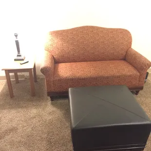 Comfy casino style furniture.