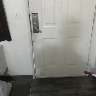 A view of my door that's broken