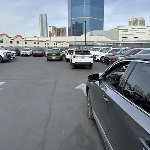 Valet only on the weekends! The parking lot get busy, have patience, and show these awesome valet guys some love