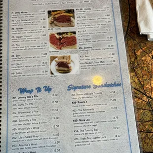 Menu page 2