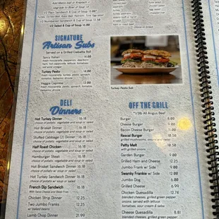 Menu page 3