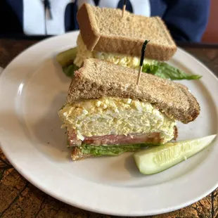 Egg Salad on whole Wheat Toast