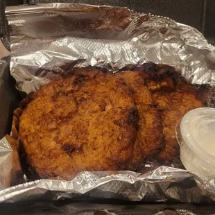 Latkes, huge!