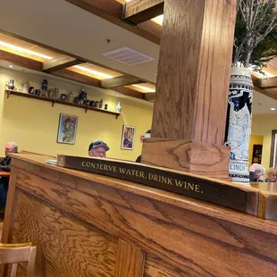 a vase of flowers on the counter