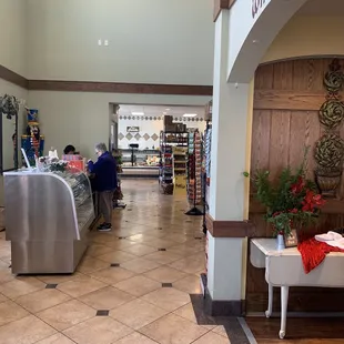 the inside of the store