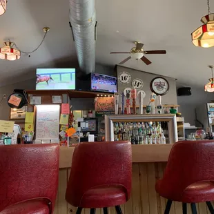 the bar area