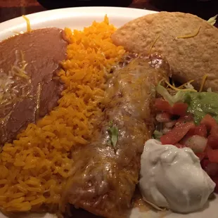 Enchilada &amp; taco combo