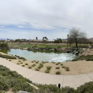 a view of a golf course