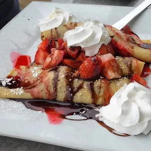 Chocolate Strawberry Crepe