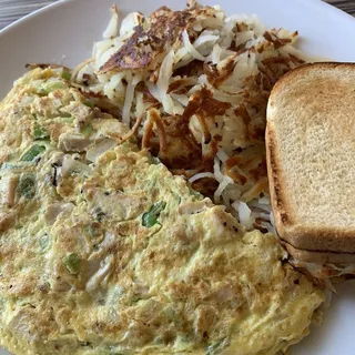 Chicken and Cheese Omelet