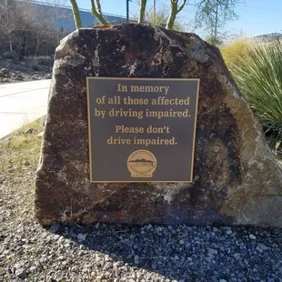 In memory of all those affected by driving impaired. Please don't drive impaired.
