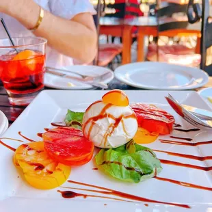 Caprese Salad which was tiny amount for $18.5