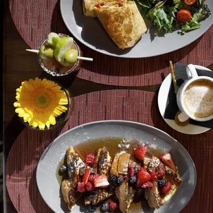 Piadas and french toast