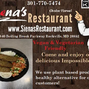 the menu for a restaurant