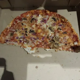 My pizza!  I eat half a pie