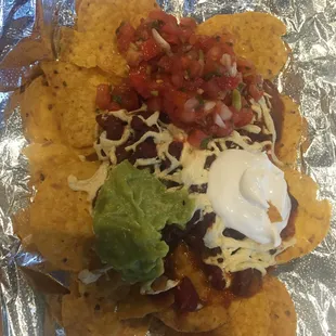 Vegan nachos  they where sooo good  if you are vegan , vegetarian and kosher you will like this place really good