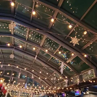 the inside of a mall