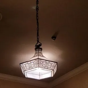 Art Deco lights in Garden Room