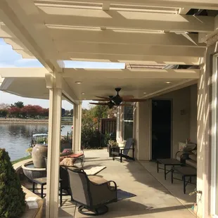 Combination solid and open lattice