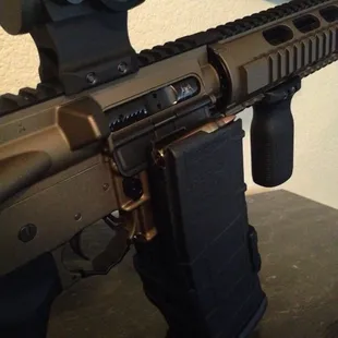 Sierra Arms cerakoted my AR Pistol build Burnt Bronze!